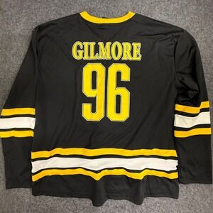 Happy Gilmore Academy 96 Hockey Jersey Black Yellow Adult 2XL